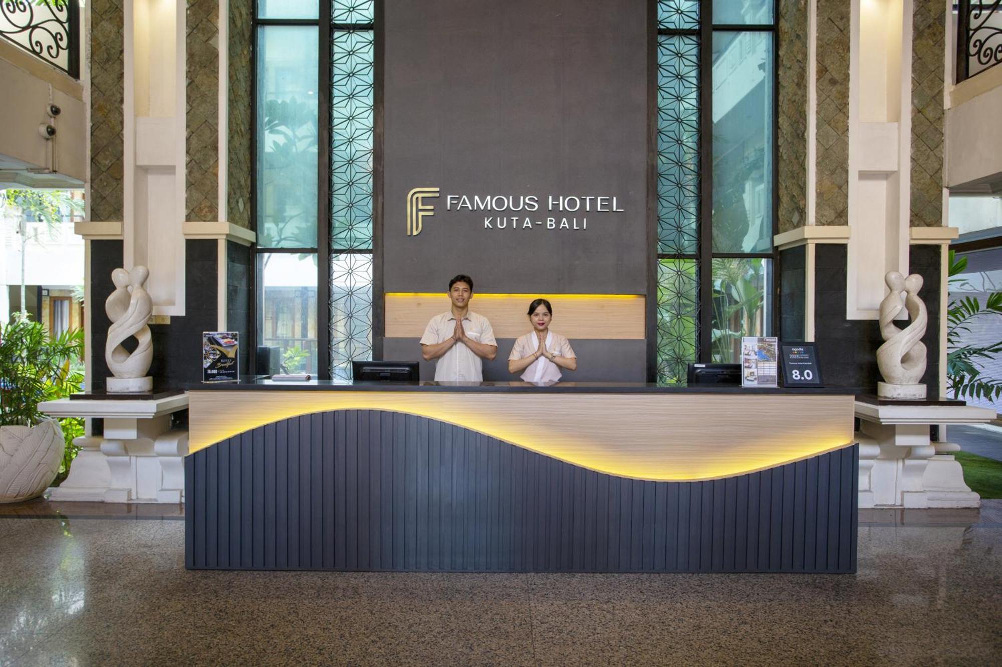 Famous Hotel Kuta Formerly Permata Kuta Hotel Экстерьер фото