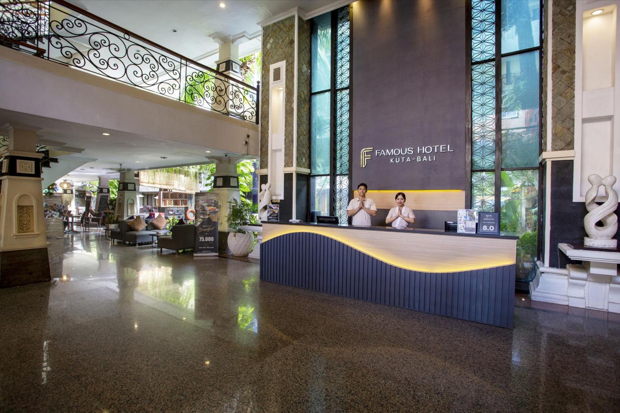 Famous Hotel Kuta Formerly Permata Kuta Hotel Экстерьер фото