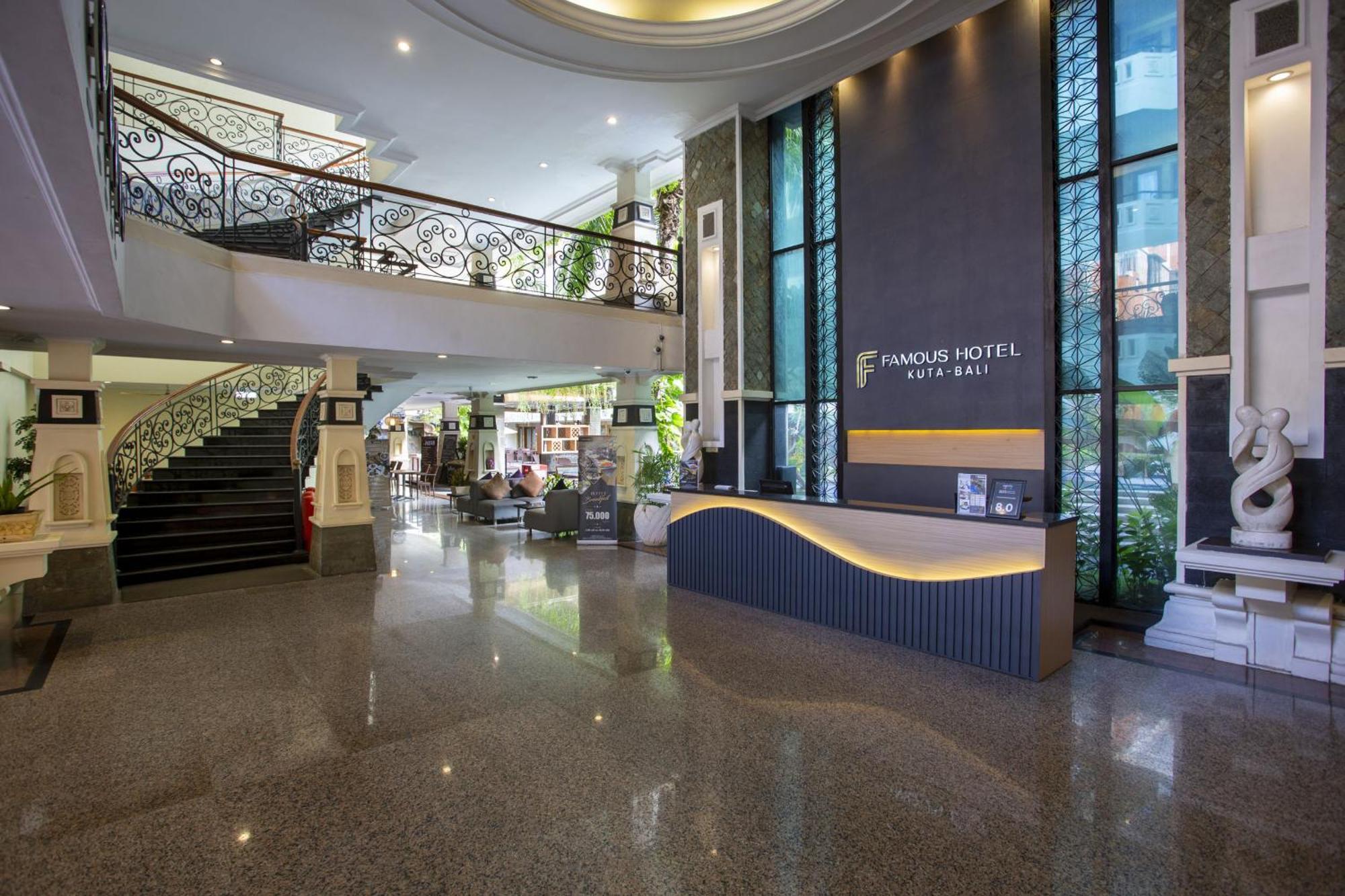 Famous Hotel Kuta Formerly Permata Kuta Hotel Экстерьер фото